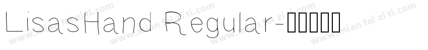 LisasHand Regular字体转换